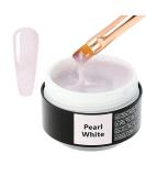 Sincero salon assembly gel for Geln gel - Pearl White - UV for nail extension and modeling - Nail Art Gel Nagel - Acrylic Nail - Color Gel - sealing gel - 15ml 15 ml (1 Pack) Pearl White - Buy Online on GoSupps.com