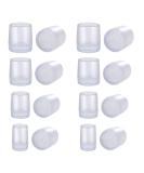 Jagowa 8 Pairs High Heel Protectors - Anti-Slip Rubber Caps for Outdoor - Transparent - XS S M L Sizes Available - Buy Online on GoSupps.com