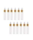 Healifty 50pcs Glass Bottles with Glass Eye Dropper Dispenser for Essential Oils Perfumes Lab Chemicals Cosmetics Bottles Golden 5ml - Buy Online on GoSupps.com