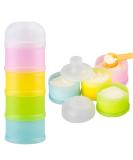 Kidsmile Twist-Lock Formula Dispenser - BPA Free, Stackable Container for On-the-Go Feeding - 4 Feed Compartments, No Powder Leakage - Buy Online on GoSupps.com