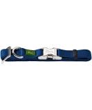 HUNTER VARIO BASIC ALU-STRONG Dog Collar - Durable Nylon with Aluminum Snap Fastener Medium Size Marine Color - International Shipping Available - Buy Online on GoSupps.com