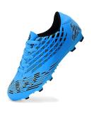 Juzecx Men's Soccer Cleats FG/AG Football Shoes Size 10 Blue | Firm Ground Training Soccer Shoes - Buy Online on GoSupps.com