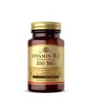 Solgar Vitamin B2 (Riboflavin) 100mg - 100 Vegetable Capsules for Energy & Metabolism - Buy Online on GoSupps.com