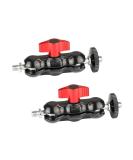 CAMVATE Universal Magic Arm Dual Ball Heads (Red, 2 Pieces) - 2079 - Buy Online on GoSupps.com