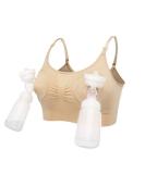 Acrawnni Wireless Hands-Free Breast Pump Maternity Nursing Bra - Nude - Buy Online on GoSupps.com