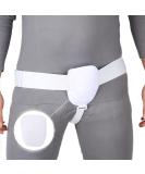 Oaygat Hernia Belt - Adjustable Inguinal Hernia Support for Men | Left/Right Side | Removable Compression Pad | White - Buy Online on GoSupps.com