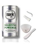 Magic Razorless Shave Kit | Renewed Provisions Platinum 4.5 oz | Facial Spatula & Hair Removal Tool | International Shipping Available - Buy Online on GoSupps.com