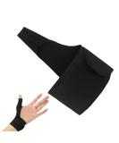 Thumb Wrap Guard | Lightweight Adjustable Thumb Support Brace for Sports - Black (Left Hand - Buy Online on GoSupps.com