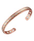 Vicmag Copper Magnetic Bracelet for Women Men - Adjustable Size, Ultra Strength Magnets, 99.9% Solid Pure Copper - Braided Tricolour Design - Gift Box Included - Buy Online on GoSupps.com