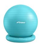 Trideer 65cm Yoga Ball Chair for Home Office Desk - Stability & Balance Seat for Back Pain Relief, Abs Workout - Turquoise - Buy Online on GoSupps.com