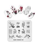 Alexnailart Nail Art Stamp Stamping Templates Stamper Manicure Plates Plum Flowers Chinese Style Nail Template (CN005) - Buy Online on GoSupps.com