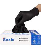 Kexle Nitrile Disposable Gloves Pack of 100 Latex Free Safety Working Gloves for Food Handle or Industrial Use Large (Pack of 100) - Buy Online on GoSupps.com