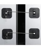 Fridge Lock,2 Pack Refrigerator Lock with Keys,Freezer Lock and Child Safety Cabinet Lock (Fridge Lock-Black) - Buy Online on GoSupps.com