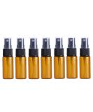 Portable Mini Amber Glass Spray Bottles 12 Pack | 15ml Refillable Perfume & Cosmetic Containers for Travel - Buy Online on GoSupps.com