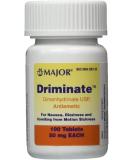 Driminate Generic 50mg Anti-Nausea Tablets - 100 Count | Motion Sickness Relief - Buy Online on GoSupps.com