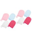 FRCOLOR 8 Pcs Cleansing Finger Tips & Makeup Remover Mitts | Soft Fiber Face Cleaning Gloves | Assorted Colors - Perfect for Gentle Makeup Removal - Buy Online on GoSupps.com