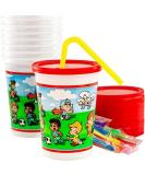 25 Pack Leakproof 12oz Kids Party Cups - BPA Free, Durable, Reusable and Dishwasher-Safe - Perfect for Birthday Parties, Travel and Bathroom Use - Buy Online on GoSupps.com