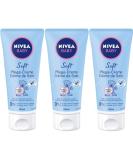 Nivea Baby Soft Care Cream - Pack of 3 (3 x 100 ml) | Gentle Moisturizer for Infants | International Shipping Available - Buy Online on GoSupps.com