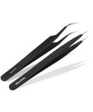 Premium Eyebrow Tweezers Set - Precision Hair Plucking & Pointed Tweezers for Perfect Brows - Shop Internationally - Buy Online on GoSupps.com