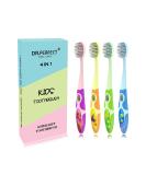 N-amboo Soft Bristles Colorful Kids Toothbrush for Toddler Girls Boys - Pack of 4 - Buy Online on GoSupps.com