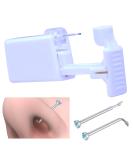 Firstomato Disposable Nose Piercing Gun Kit - Crystal Aquamarine-Silver Nose Stud | Hypoallergenic Nose Rings Piercer | 1PC Set - Buy Online on GoSupps.com