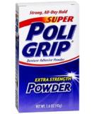 Super Poligrip Denture Adhesive Powder - 1.6 oz (Pack of 4) | Strong Hold & Comfort for Denture Wearers - Buy Online Internationally - Buy Online on GoSupps.com