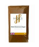 Hides Fine Foods Moist Demerara Sugar 1kg - GMO-Free, Suitable for Vegetarians - Ideal for Baking Cookies, Caramel, Pies, Brownies, and Desserts - Buy Online on GoSupps.com