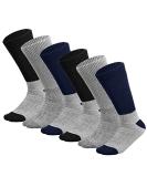 Thermal Diabetic Socks | Non-Binding Crew | 6 Pairs | Men Women 9-11 | Doctor Recommended | Assorted Colors - Buy Online on GoSupps.com