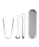 Stainless Steel Tongue Scraper - Effective Tongue Cleaner for Fresh Breath & Optimal Oral Hygiene - Improve Oral Health Worldwide - Buy Online on GoSupps.com