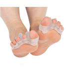 Buy 2 Silicone Toe Separators for Hallux Valgus Relief | Friction & Ball Protection for Crow Toe - Fast International Shipping - Buy Online on GoSupps.com