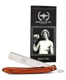 Razor Blades Club Roman Empire Bacchus Razor - Professional Silver Hairdresser Razor for Beard Mustache & Contours - 1 Piece | International Shipping Available - Buy Online on GoSupps.com