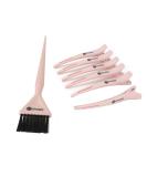 STYLANCE Hair Coloring & Styling Kit - DIY Hair Dye Brush & Clips for Home & Salon Use (Pink - Buy Online on GoSupps.com