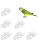 6PCS Plastic Bird Cage Feeder Clips - Bird Cage Food Holder for Parrot, Budgie, Cockatoo, Macaw - Bird Cage Feeding Accessories - Buy Online on GoSupps.com
