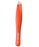 Professional Stainless Steel Eyebrow Tweezers for Facial Hair Removal - Orange - Buy Online on GoSupps.com