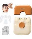 Trimpocket Hair Trimmer for Kids - 2-in-1 Split Ends & Bangs Trimmer with Replaceable Blades Includes 50 Face Shields - Dual-Sided Design (Orange - Buy Online on GoSupps.com