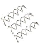 20 Pieces Spiral Bobby Pins for Bridal Bun and DIY Hair Styles - Silver - Buy Online on GoSupps.com