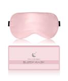 BLSSNZ Silk Sleep Mask for Women - Soft Breathable Organic Natural Mulberry Silk Fabric Blackout Eye Mask for Sleeping with Adjustable Straps No Pressure Eye Mask for Travel Essentials (Pink) - Buy Online on GoSupps.com