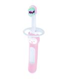MAM Baby Brush C147 Toothbrush for 6 Months+ - Short Handle Safety Ring Pink - 1 Piece - Buy Online on GoSupps.com