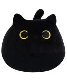 KOMUNJ Black Cat Plush 30cm - Soft Stuffed Animal Toy for Kids & Adults | Cute Cat Pillow Gift for Valentines & Birthday - Buy Online on GoSupps.com