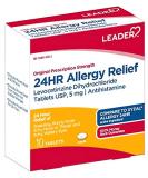 Leader 24HR Allergy Relief - Fast & Effective 5mg Tablets (Pack of 2) - International Shipping Available - Buy Online on GoSupps.com