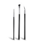 Lusofie 3pcs Eyeliner Brush Set - Professional Eye Makeup Brushes for Angled Eyeliner, Concealer, and Beveled Eyebrows - Buy Online on GoSupps.com