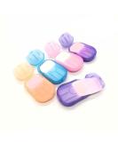 6-Pack Portable Disposable Travel Soap Sheets for Hand Washing - Random Color - Buy Online on GoSupps.com