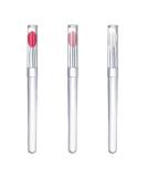 Professional 3-Piece Silicone Lip Brush Set with Lids - Eyebrow Lipstick & Eyeshadow Applicators for Flawless Makeup - Ideal Beauty Tool for Gloss & Masks - Buy Online on GoSupps.com