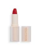Makeup Revolution Lip Allure Soft Satin Lipstick - Vibe Red, All-Day Wear, Satin-luxe Finish - Buy Online on GoSupps.com