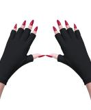 FralnFit UV Gloves for Gel Nails Half Finger Anti UV Gloves UV Nail Gloves for Nails Lamp UV Protection Gloves for Manicures Nail Art Skin Care Fingerless Gloves for SPA Home Outdoor UV-Light - Buy Online on GoSupps.com