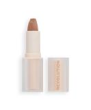 Makeup Revolution Lip Allure Chauffeur Nude Satin-Luxe Lipstick - Long-Lasting Satin Finish - Buy Online on GoSupps.com