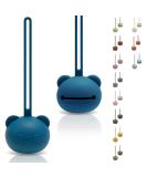 Caja Schnullerbox silicone |Pacifier storage |Panda Design |BPA-free |Safe storage for pacifiers |High quality baby accessories for toddlers & babies (Dark Blue) - Buy Online on GoSupps.com