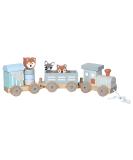 Kindsgut Holz-Reisenbahn - Sustainable Wooden Train Set with Zoo Animals | High-Quality Eco-Friendly Toy in Dark Gray - Buy Online on GoSupps.com