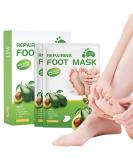 Moisturizing Foot Mask - 5 Pairs Exfoliating Peeling Socks for Dry Cracked Feet - Foot Spa Treatment for Men & Women - Buy Online on GoSupps.com