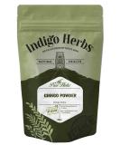 Indigo Herbs Ginkgo Leaf Powder 100g - Vegan & GMO Free | Ginkgo Biloba Supplement - Buy Online on GoSupps.com